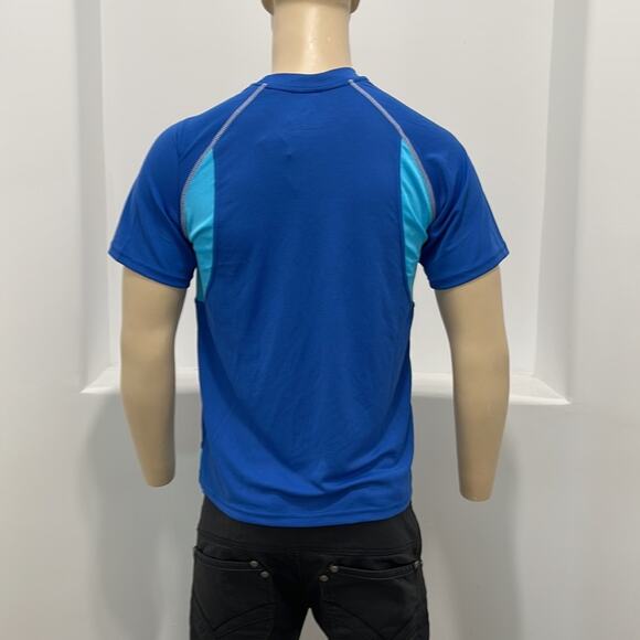 ecos Performance Wear Short Sleeve Crewneck T-Shirt Blue   Size M NWT - Picture 9 of 9